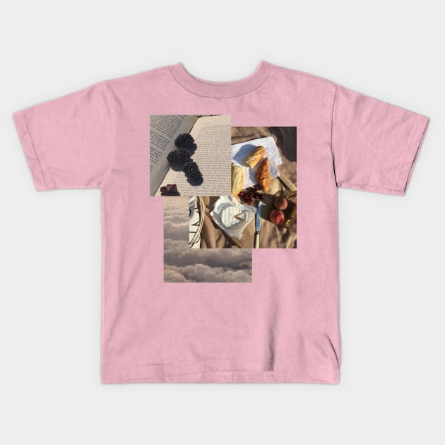 Breakfast at heaven Kids T-Shirt by Guccilikesavocado